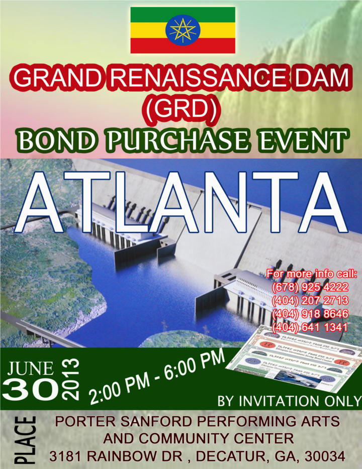 Grand Renaissaince Dam bond purchase event in Atlanta