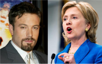 Hollywood superstar Ben Affleck and Secretary of State Hillary Clinton