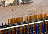 the Ethiopian Renaissance Dam after the Nile river divresion