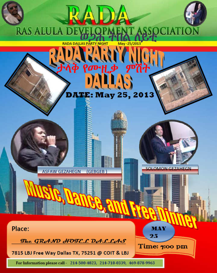 Ras Alula Development Association RADA Party Night