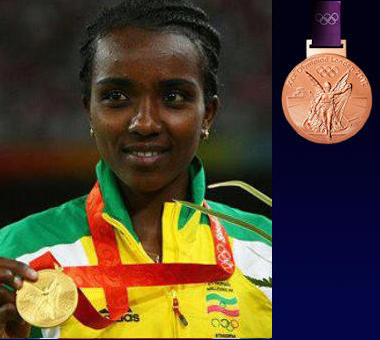 Tirunesh Dibabawinner of women's 10,000m